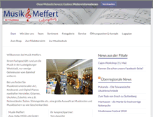 Tablet Screenshot of musik-meffert.de